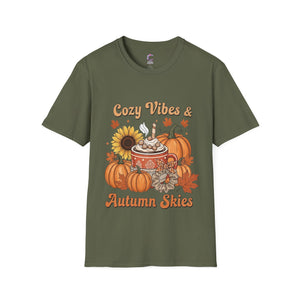 cozy vibes and autumn skies Unisex T-Shirt