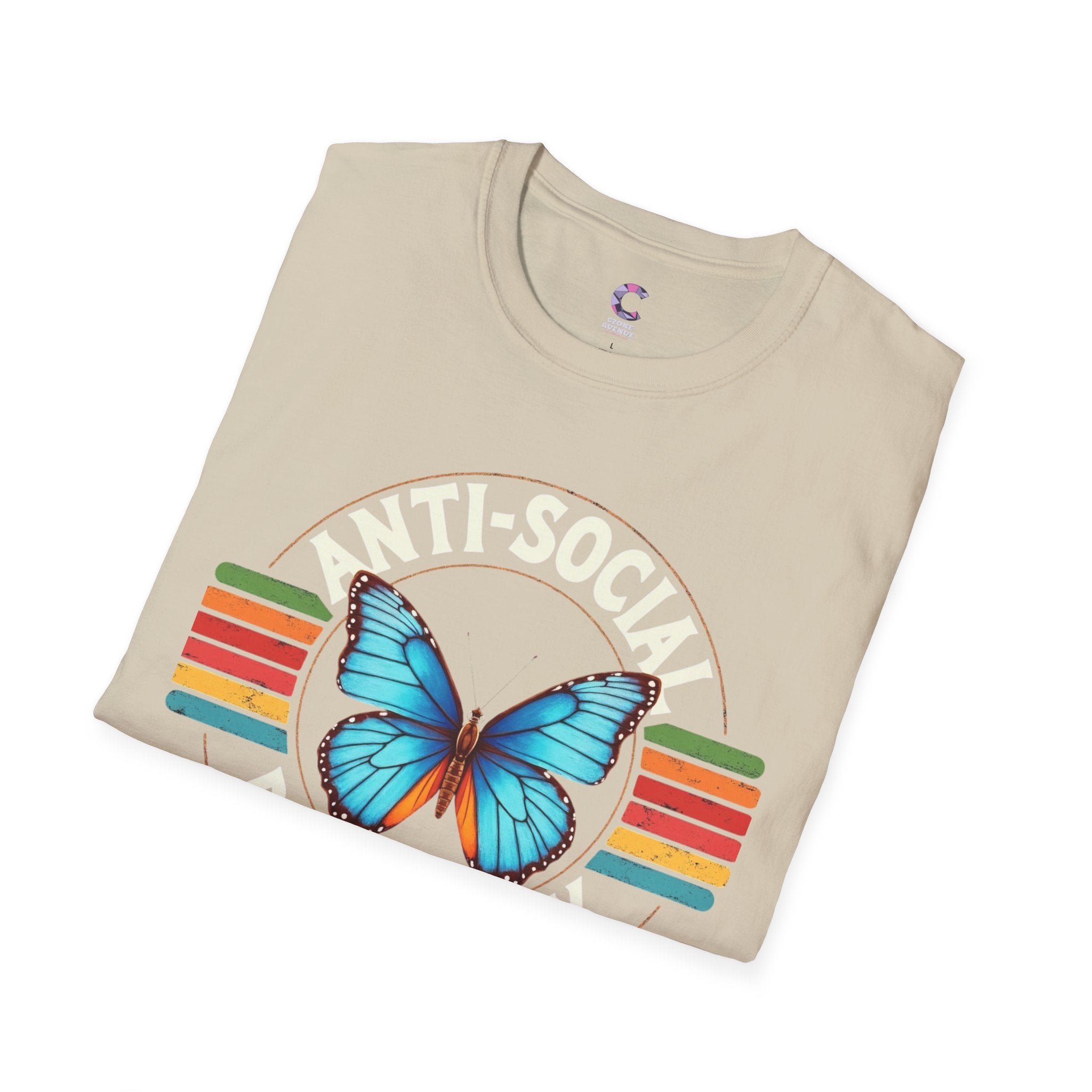 Anti-Social Butterfly Soft Style T-Shirt