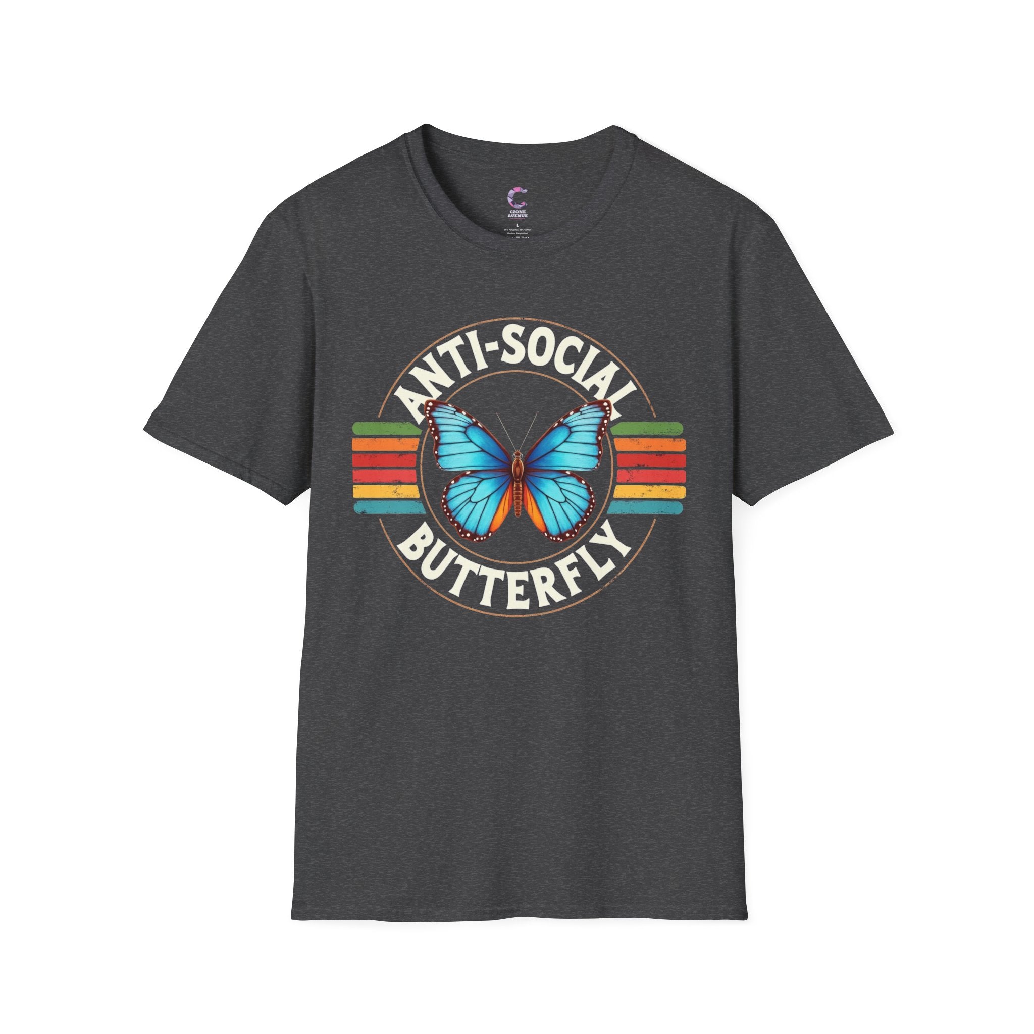 Anti-Social Butterfly Soft Style T-Shirt