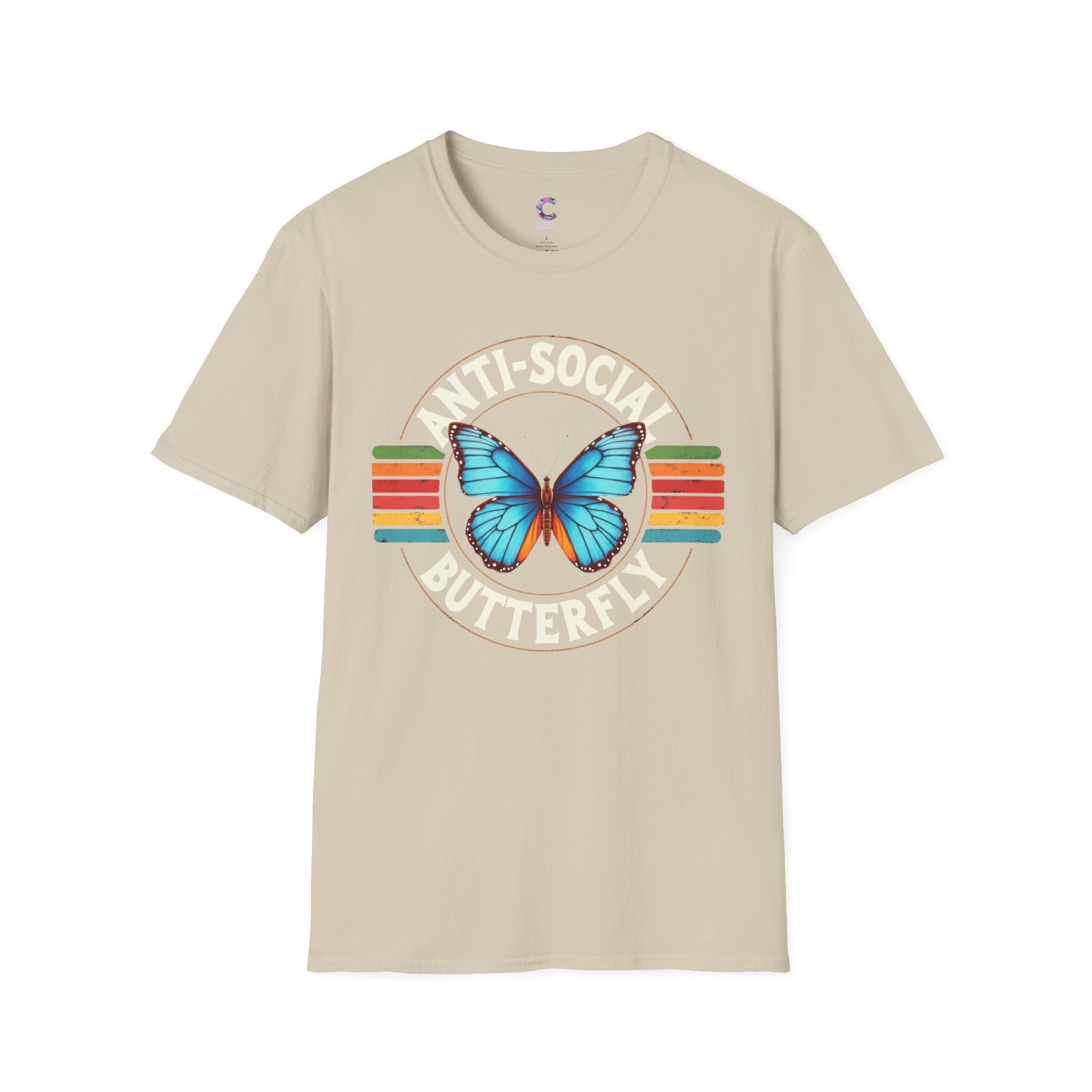 Anti-Social Butterfly Soft Style T-Shirt