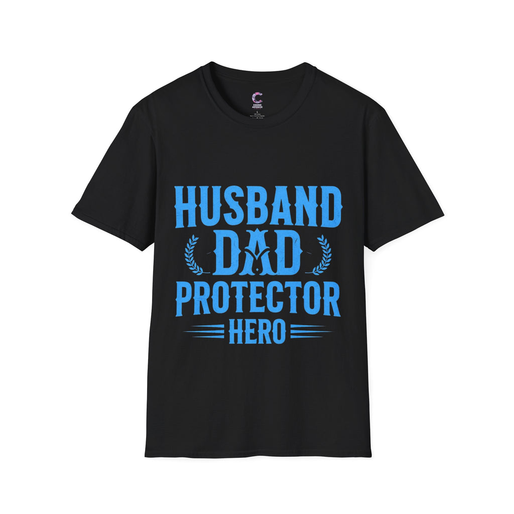 Husband Dad Protector Hero Soft style T-Shirt