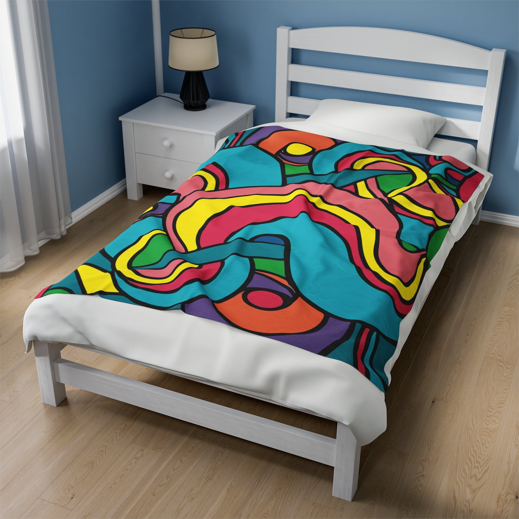 Colorful Pattern Velveteen Soft Blanket