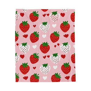 Strawberries Soft Blanket