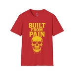 Graphic Tee Shirt with 'Built with Pain' Design