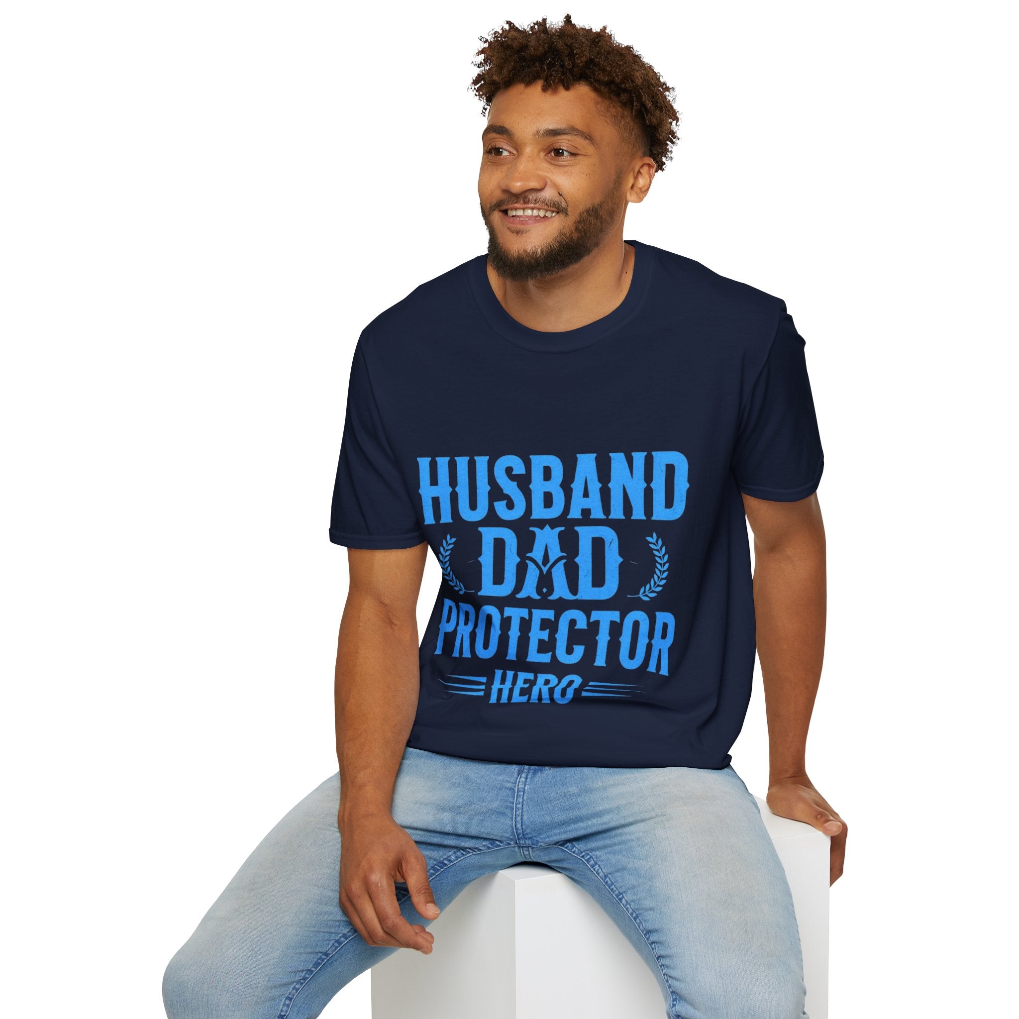 Husband Dad Protector Hero Soft style T-Shirt
