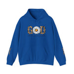 The Quiet Faith Co Sunflower "God" Leopard Print Hoodie