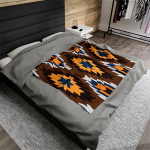 Cultural Themed Velveteen Soft Blanket