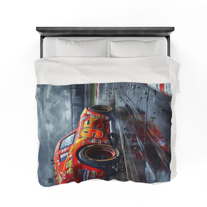 Racing Car Themed Soft Blanket