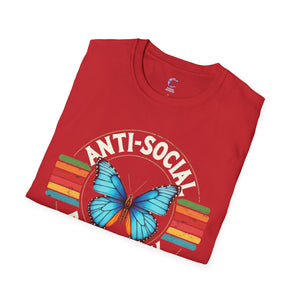 Anti-Social Butterfly Soft Style T-Shirt