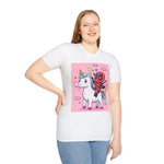 Unicorn Red Character Soft style T-Shirt