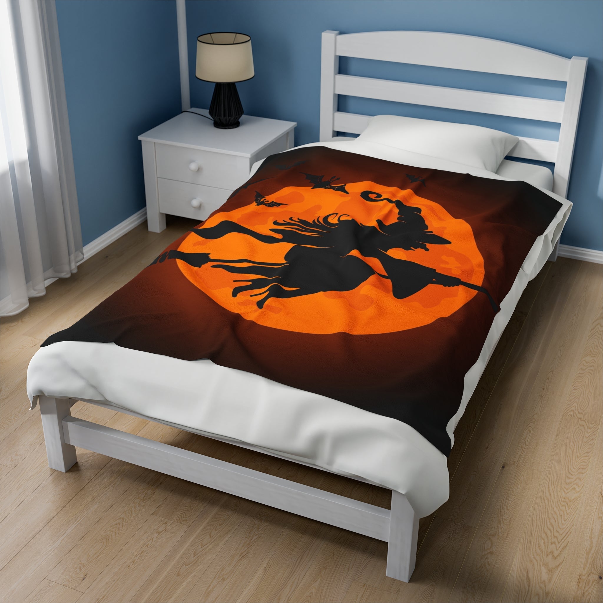 Witch on a broom soft Blanket