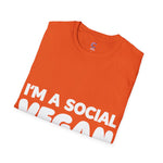 I'm a social vegan I avoid meet Anti-Social T-Shirt