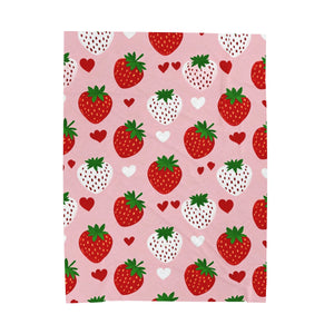 Strawberries Soft Blanket