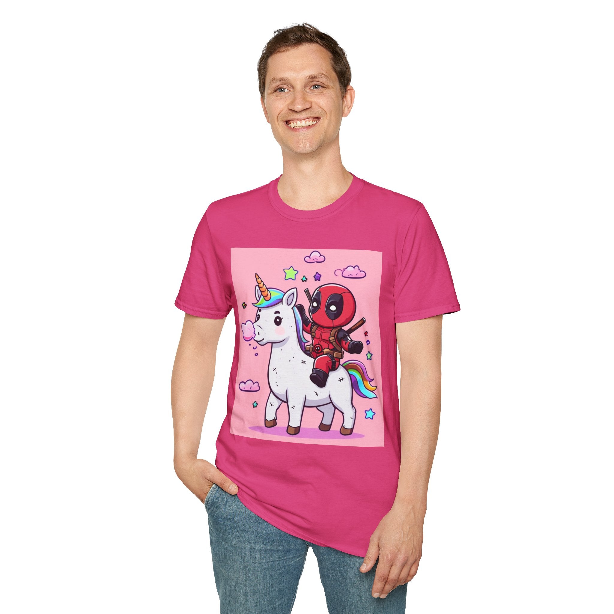 Unicorn Red Character Soft style T-Shirt