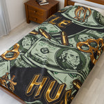 Plush Blanket - Hustle with Money Design