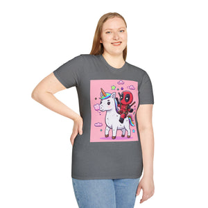 Unicorn Red Character Soft style T-Shirt