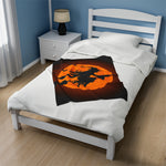 Witch on a broom soft Blanket