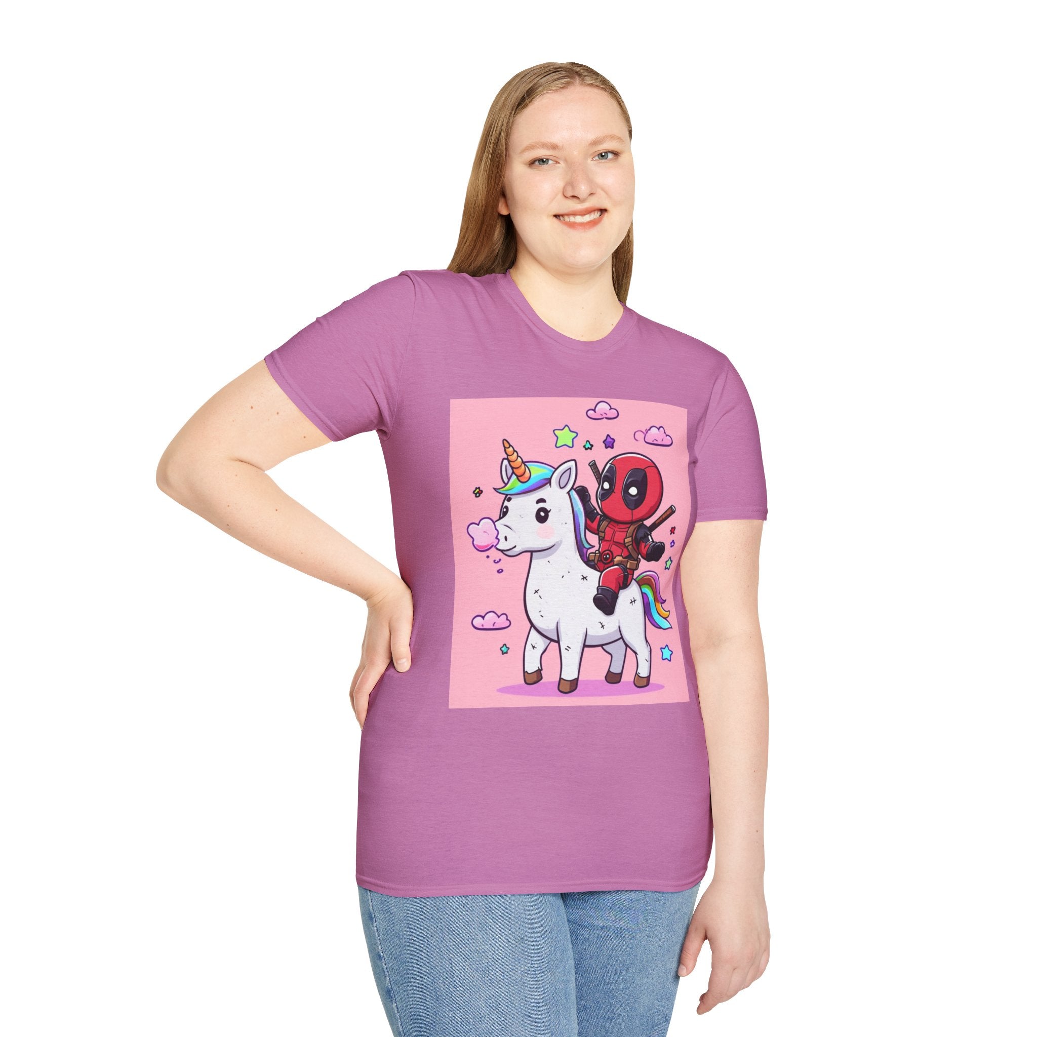 Unicorn Red Character Soft style T-Shirt