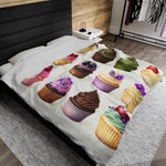 Cupcakes Themed Soft Blanket