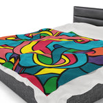 Colorful Pattern Velveteen Soft Blanket