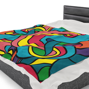 Colorful Pattern Velveteen Soft Blanket