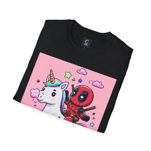 Unicorn Red Character Soft style T-Shirt