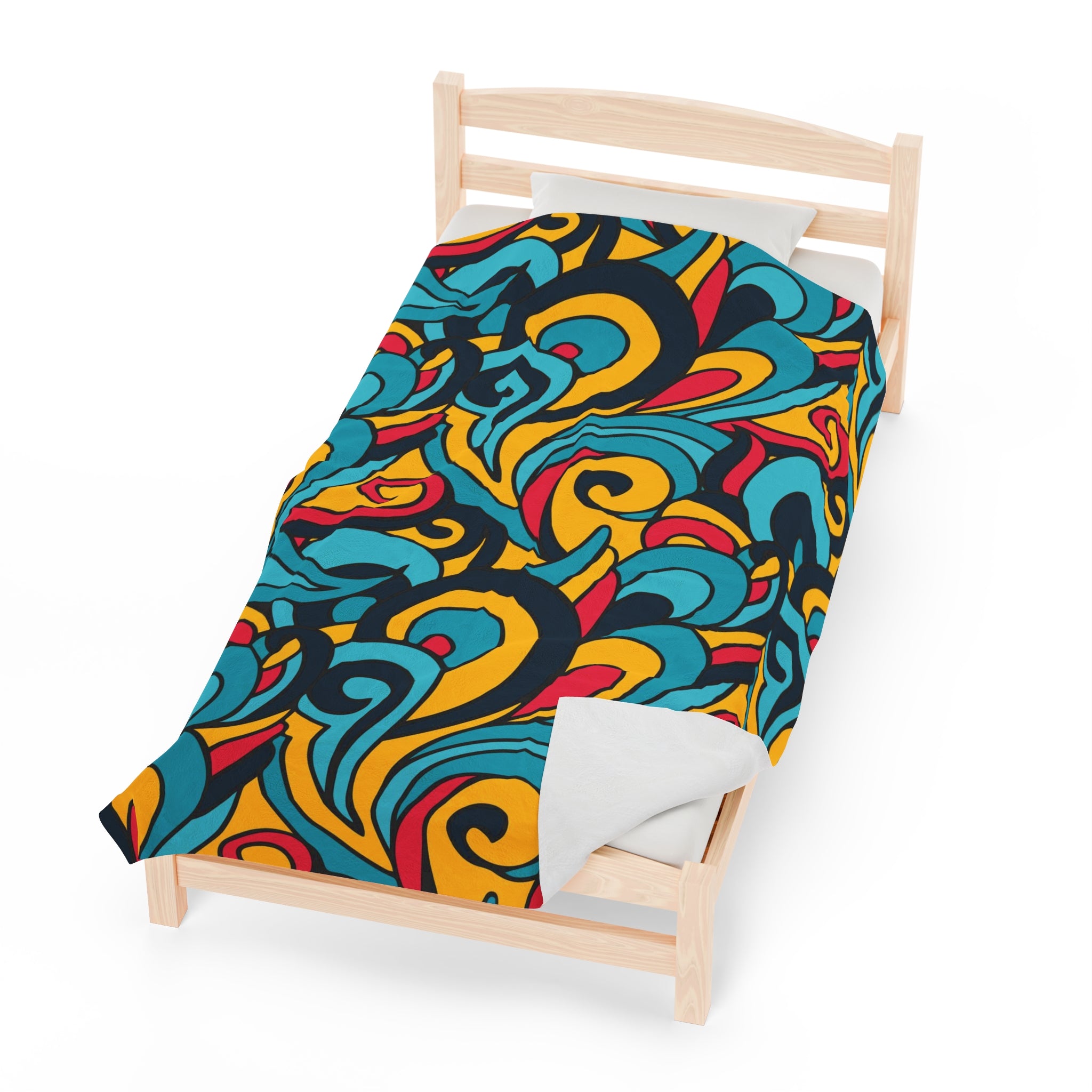 Pattern Swirls Velveteen Soft Blanket