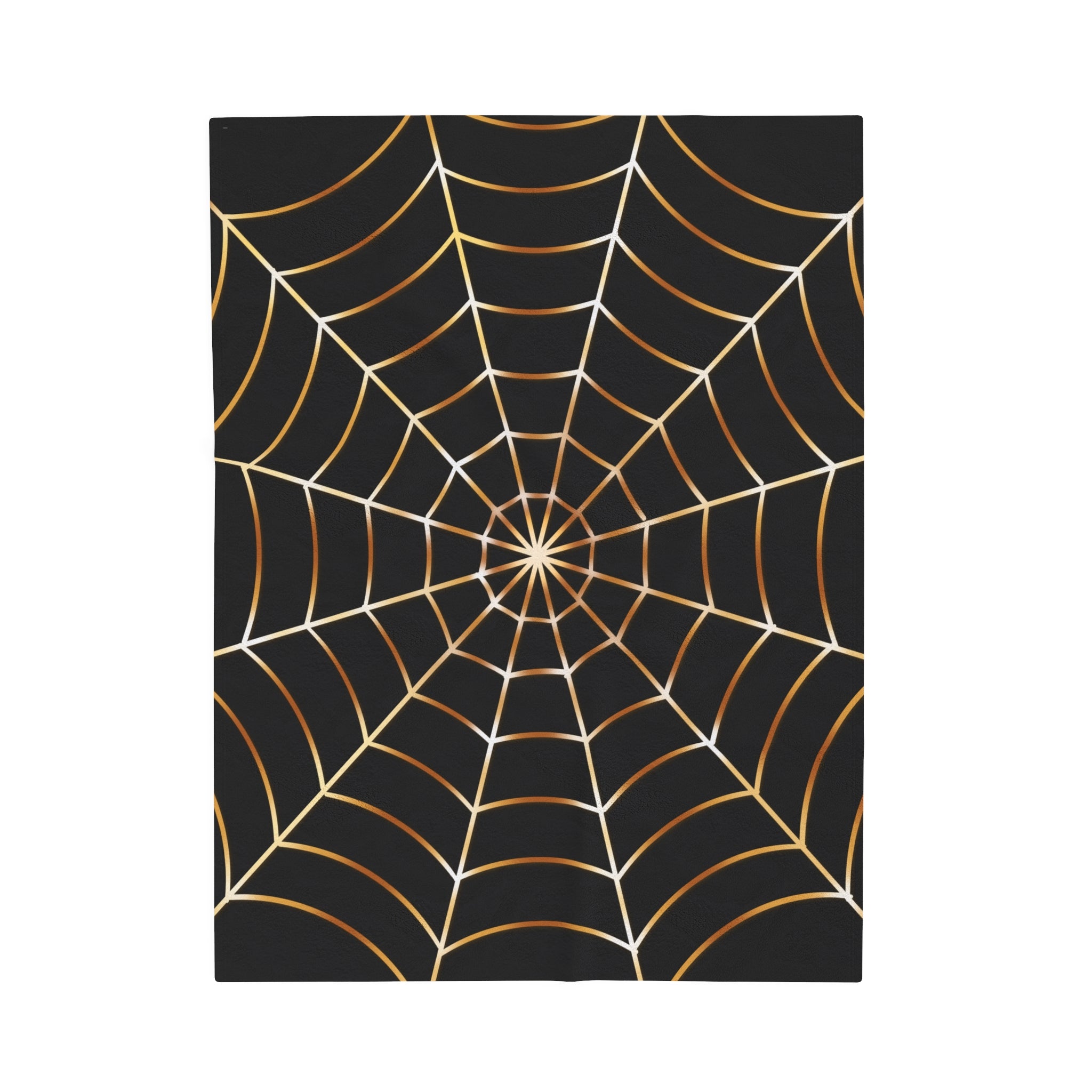 Spiderweb Themed Velveteen Soft Blanket