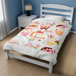 Cartoon Ice Cream Soft Blanket