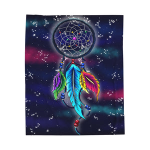 Dream Catcher Themed Velveteen Soft Blanket