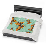 Flying Butterflies Velveteen Soft Blanket