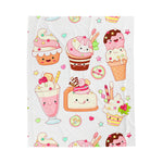 Cartoon Ice Cream Soft Blanket