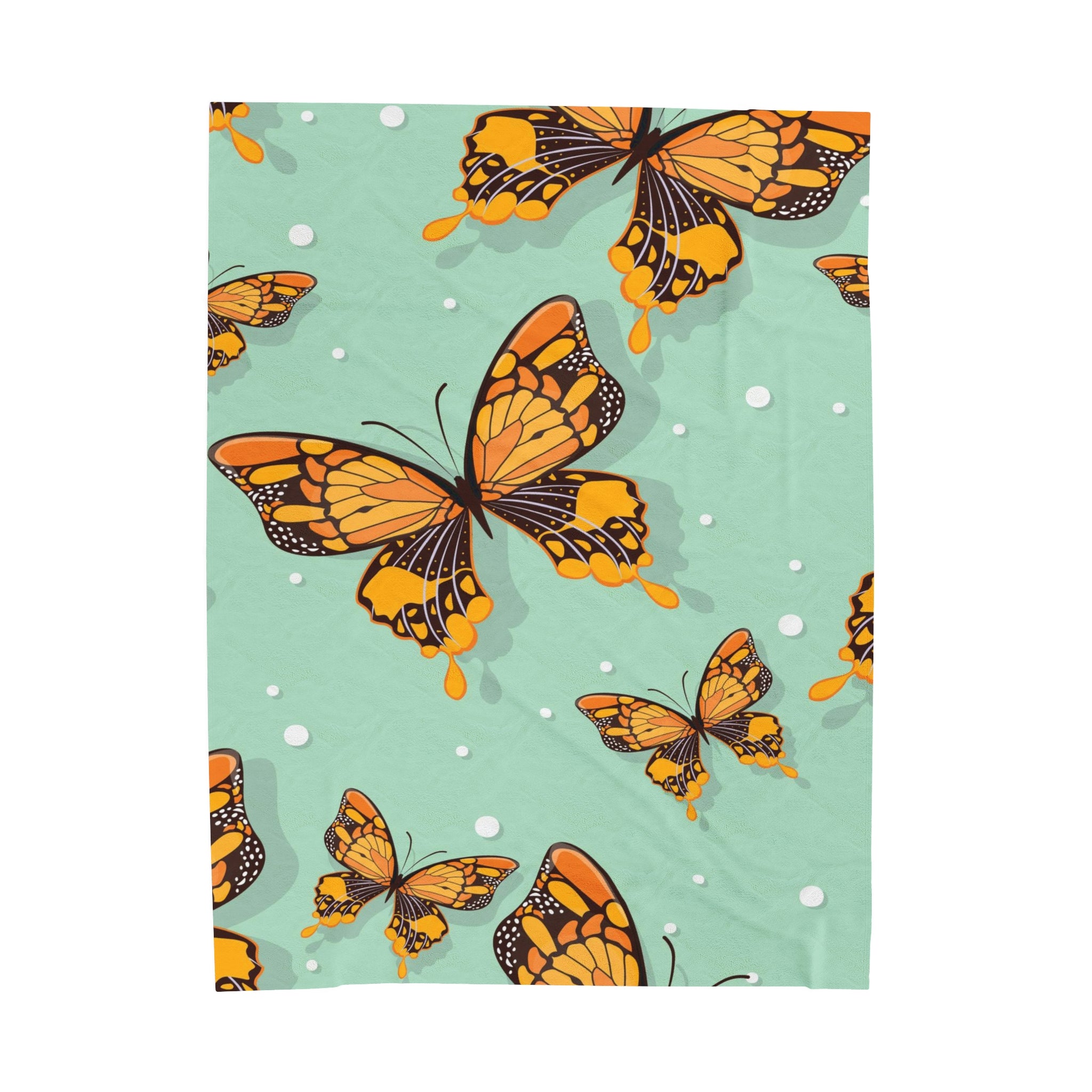 Flying Butterflies Velveteen Soft Blanket