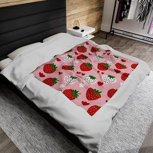 Strawberries Soft Blanket