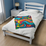 Colorful Pattern Velveteen Soft Blanket