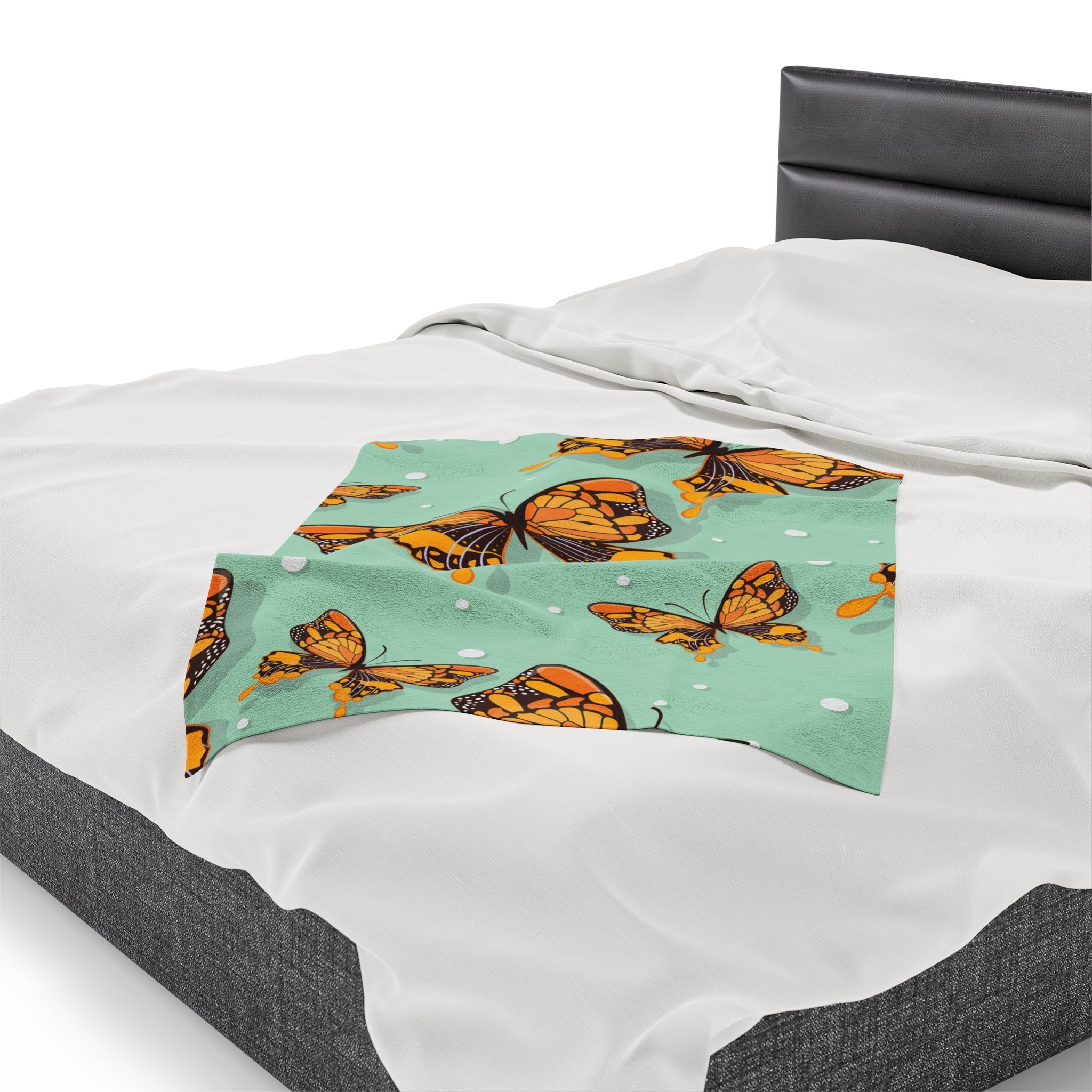 Flying Butterflies Velveteen Soft Blanket