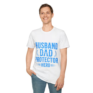 Husband Dad Protector Hero Soft style T-Shirt