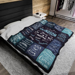 Dear Grandson Soft Blanket Throw