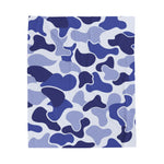 Blue Camo Soft Blanket
