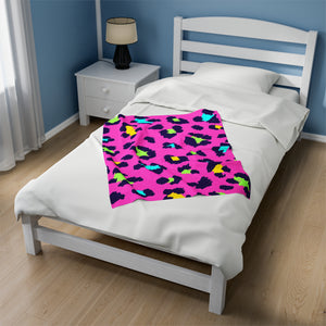 Colorful Leopard Print Soft Blanket