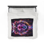 Neon Lion Soft Blanket