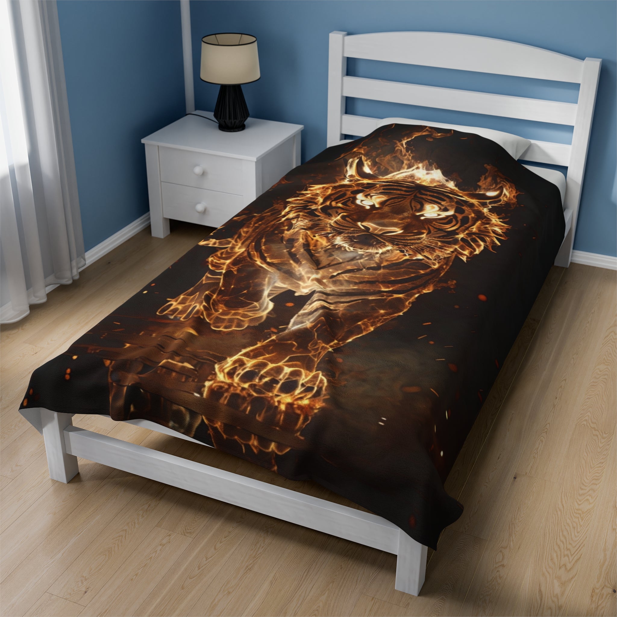 Fire Lion Soft Blanket