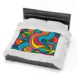 Colorful Pattern Velveteen Soft Blanket