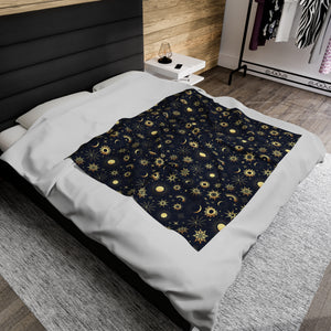 Moon and Stars Soft Blanket