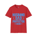 Husband Dad Protector Hero Soft style T-Shirt