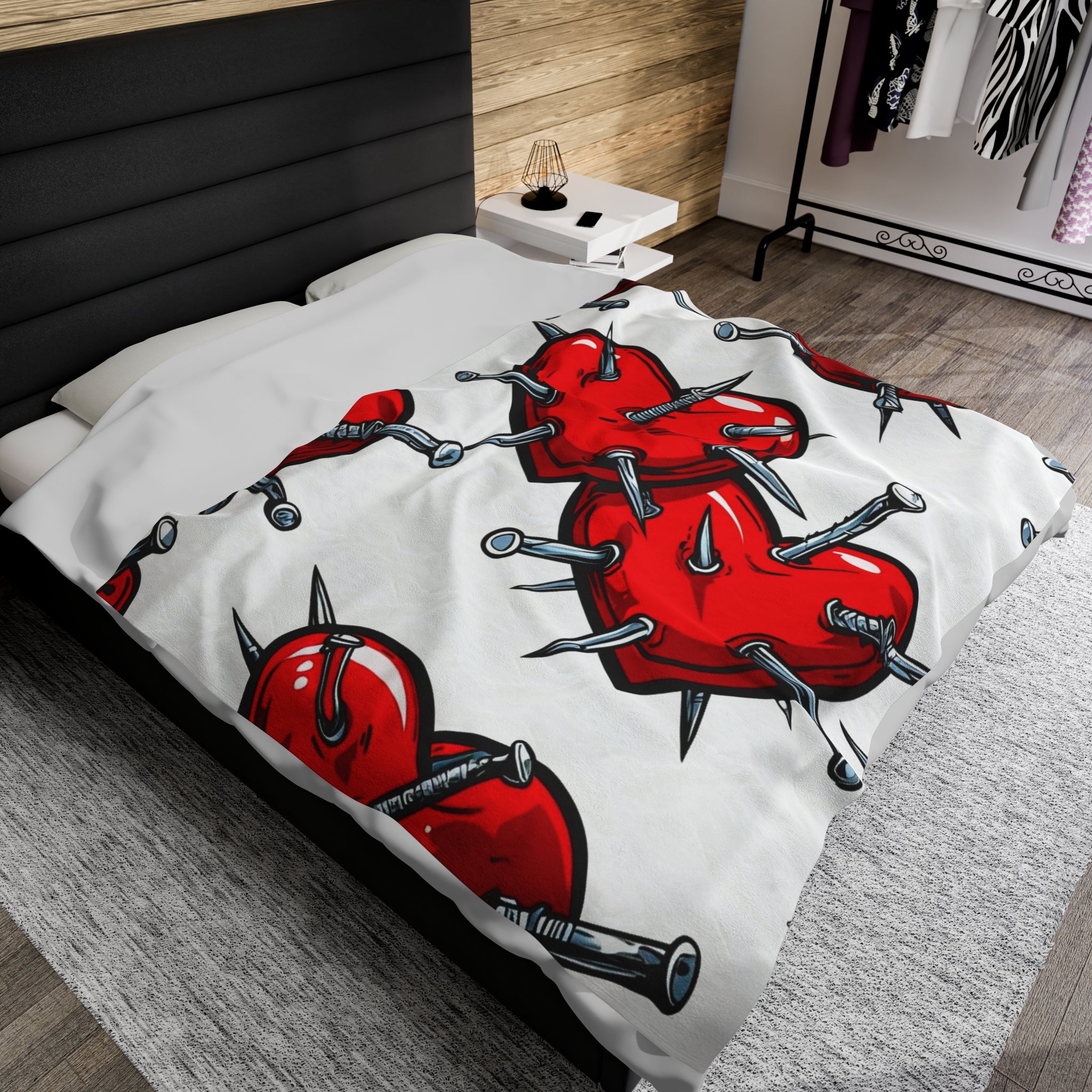 Screwed Heart Soft Blanket