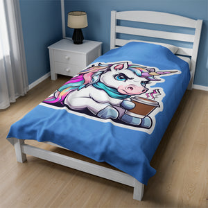 Serious Unicorn Soft Blanket