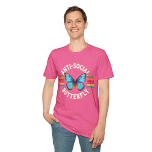 Anti-Social Butterfly Soft Style T-Shirt