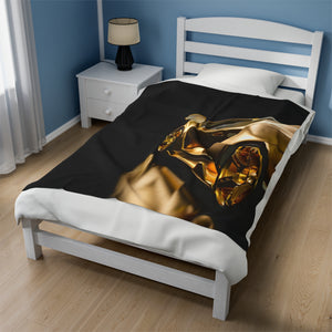 Gold Fast Car Soft Blanket