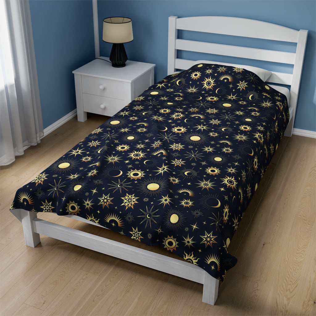 Moon and Stars Soft Blanket